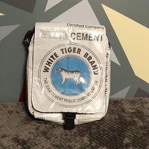 Angkor Recycled White Cement Messanger bag